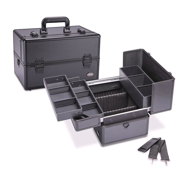 BLACK & SILVER Make-up case - Fortress - Picture 1 of 3